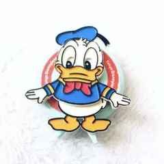 レア！Disney東京ディズニーランド レトロ ドナルドダック 仕掛け バッジ