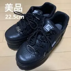 ヨースケ　厚底スニーカー　ブラック　レースアップ