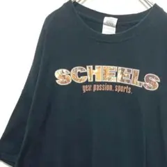 ギルダン Tシャツ SCHEELS プリント ブラック 黒 2XL 古着