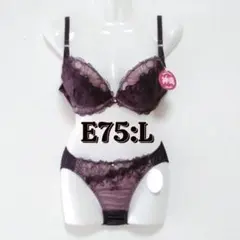 ブラジャー　ショーツ　セット　E75　ワコール　スタディオファイブ　bon　美匠のサムネイル