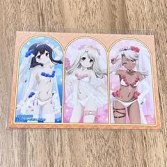 【在庫ラスト】イリヤ　くじ引き堂　おまけ賞　イリヤ&美遊&クロエ　ブロマイド