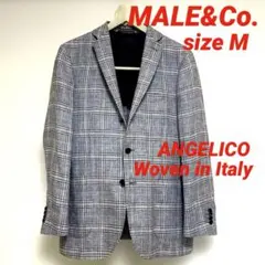 MALE&Co.メールアンドコー M イタリアANGELICO製麻グレンチェックのサムネイル