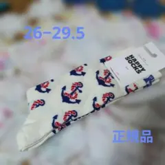 ハッピ―ソックス　アンカー柄 ソックス 26-29.5cmのサムネイル