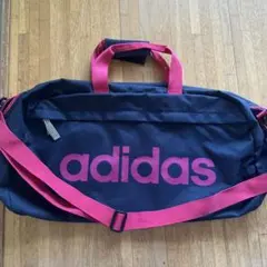 adidas ボストンバッグ ネイビー/ピンク✨️