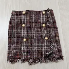 ツイードミニスカート