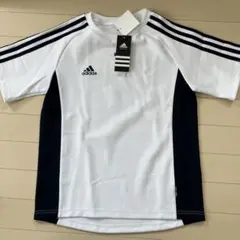 adidas Tシャツ　ホワイト/ネイビー　climalite