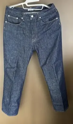 AURALEE ストレートデニム Auralee Hard Twist Denim Wide Pants in Indigo Curated at