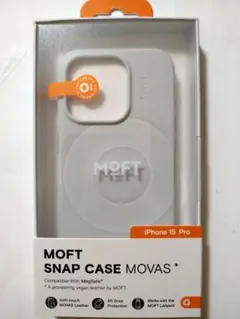 iPhone 15Pro対応 MOVAS™レザーケース（ミスティグレー）