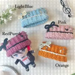 【No.087_pk】ぱぺっと用 ネコ耳ニット帽 ピンク 編み物