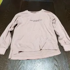 キッズガールズピンク 長袖カットソー 130