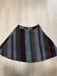 DOUDOU 台形ミニスカート カラフルデザイン 美品 春夏コーデ