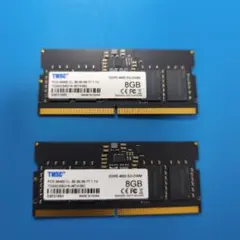 DDR5 4800 8GB メモリ 2枚セット ノートpc ミニpc用のサムネイル