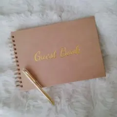 ✨残り１点✨ ゲストブック 芳名帳 ゲストサインブック 100ページ アルバム