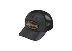 Supreme ブラック トラッカーキャップ