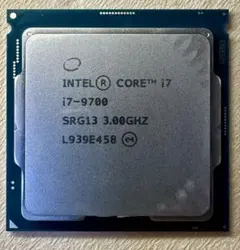 【ほぼ新品】Intel Core i7 9700 CPU 動作保証付き ほぼ新品】Intel Core i7 9700 CPU 動作保証付き
