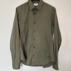 ZARA MAN カーキ色 長袖シャツ