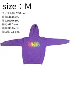 WANIMA カラフルロゴ パーカー Mサイズ 紫