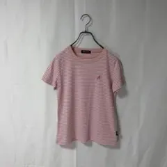 KANGOL SPORT 半袖 Tシャツ ピンク ボーダー M