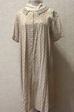 SM2サマンサモスモス　小花柄レース襟半袖ワンピース