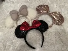 【匿名発送】ミニーカチューシャ3個セット