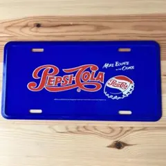 【新品】ペプシ コーラ 看板 ボード 旧ロゴ ステンレス ナンバープレートのサムネイル