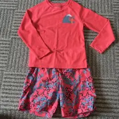 110 水着 セット 上下 長袖 ラッシュガード ハーフパンツ プール 男の子