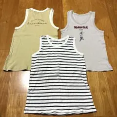 ノースリーブタンクトップ 3枚セット