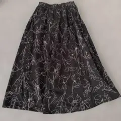 花柄 フレアスカート Lサイズ GRL