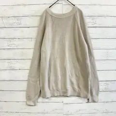 GLOBAL WORK オーバーサイズ ニット ベージュ Mサイズ 春秋✨メンズのサムネイル