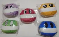 pop'n music ポップ君 ぬいぐるみパスケース　全5種セット