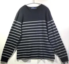 ポロラルフローレン　長袖 Tシャツ　ロンT　M　ボーダー　ロゴ刺繍