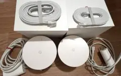 Google Wifi 2台セット 動作確認済　初期化済のサムネイル