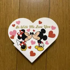 ディズニーリゾート　ハート型メモ帳　ミッキー　ミニー