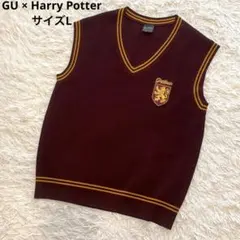 美品 GU×Harry Potterグリフィンドール ニットベストL Vネックのサムネイル