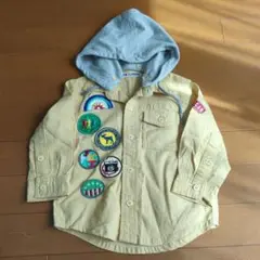 SKIPLandフード付きシャツ　80
