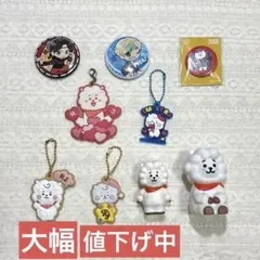 値下げ【BTS】缶バッジ　ラバーストラップ　クッキーチャームコット　JIN RJ