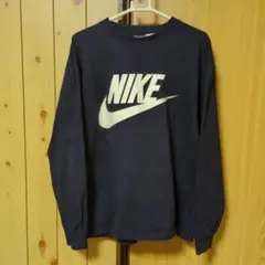 NIKE 銀タグ　ロンT 紺色　ビンテージ