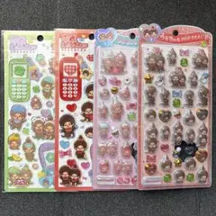 正規品　もんちっち　うるちゅるポップシール　平成はっぴーフォン