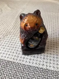 レトロ 木彫り 熊 ボトルホルダー ニッカウヰスキーG&G未開栓付属