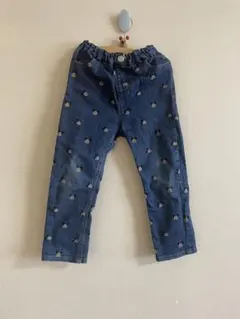 petit main ミッキーマウス柄 デニムパンツ 110cm