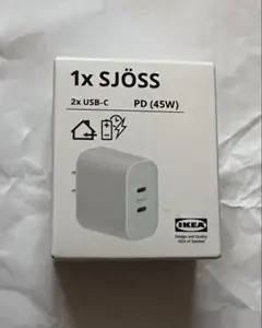 IKEA SJOSS ショッス USB充電器 45w 2ポート 急速充電 イケア
