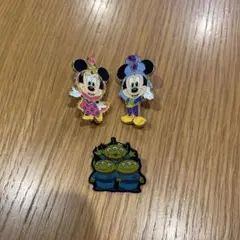 ディズニー ピンバッジ 3点セット ミッキー ミニー リトルグリーンメンのサムネイル