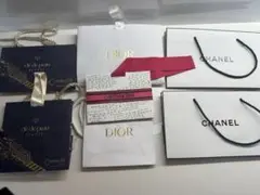 Dior・Chanel・クレドポー　ショップ袋セット