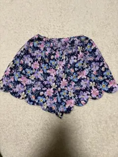 anyFAM エニーファム　ネイビー花柄スカート 100cm