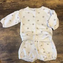 ドット柄 ベビー服 サイズ80 セットアップ