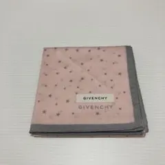 GIVENCHY ピンク 星柄 ハンカチ