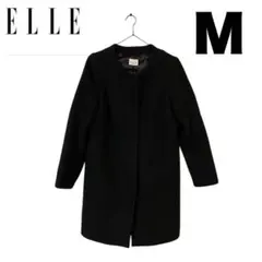 ELLE エル コート　おしゃれ　ブラック　Mのサムネイル