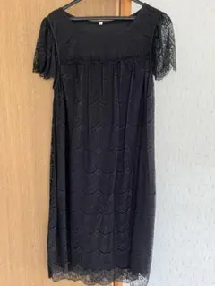 【美品】ワンピース　レース　フォーマルドレス