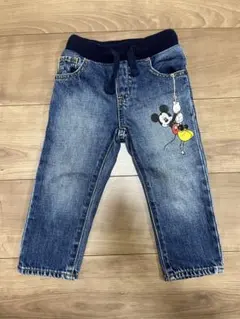 GAP;ベビーギャップ (デニム ミッキーデザイン)