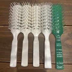 ミントグリーン ホワイト ヘアブラシ 5本セット